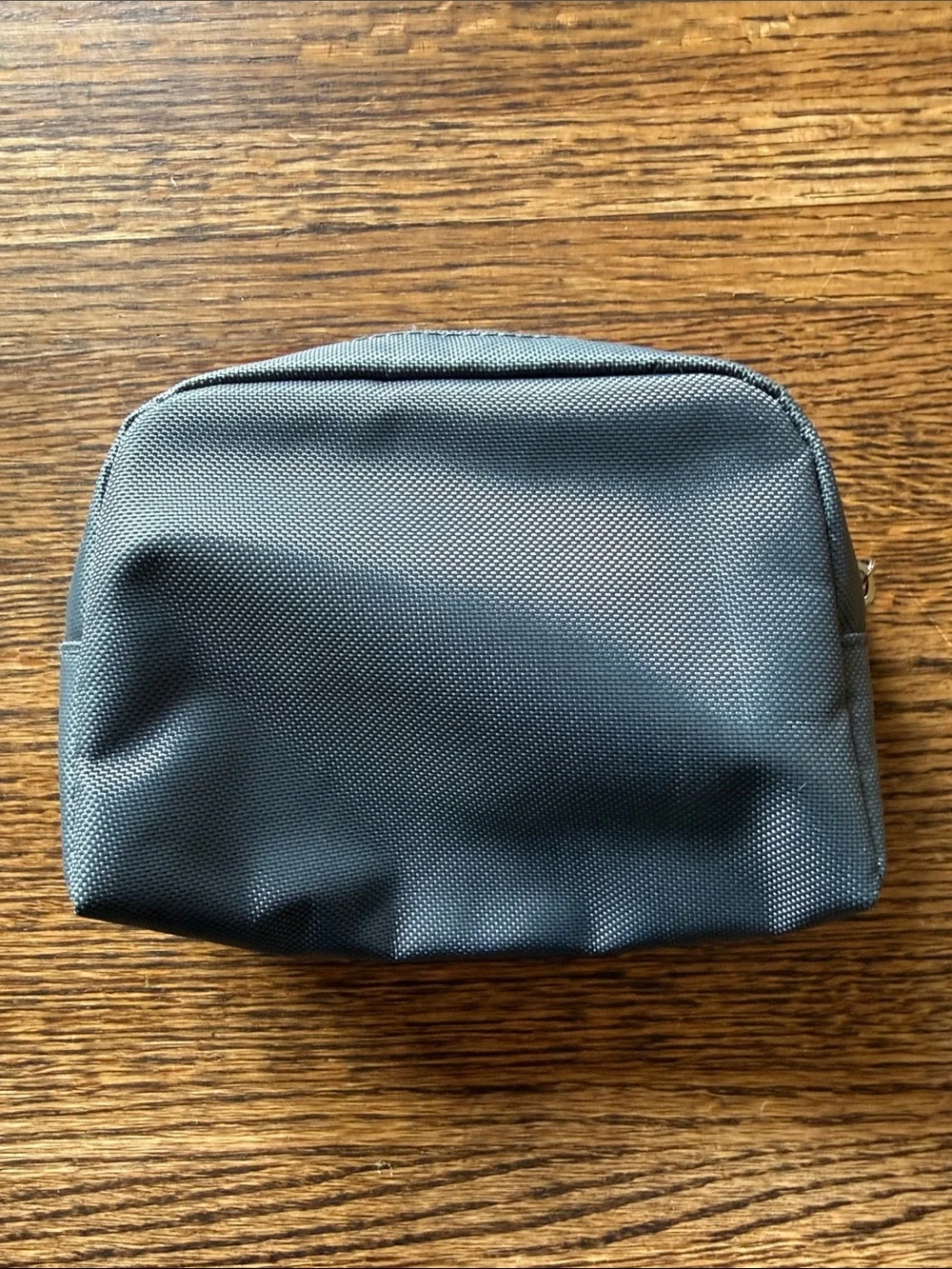 Small Tumi Gray Men's Toiletry Pouch with Silver Accent